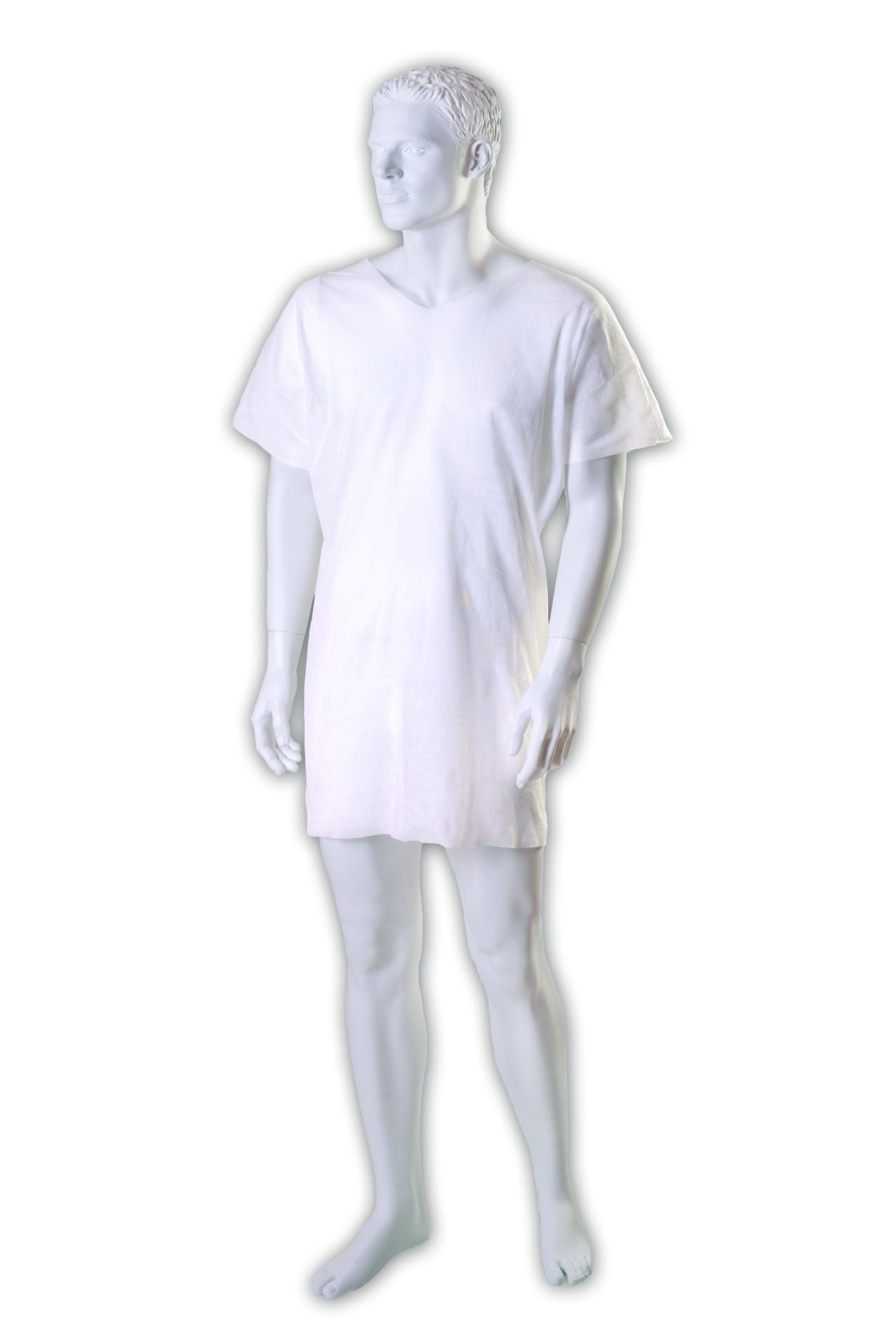 Blouse du patient en col V - Carton de 100 pièces