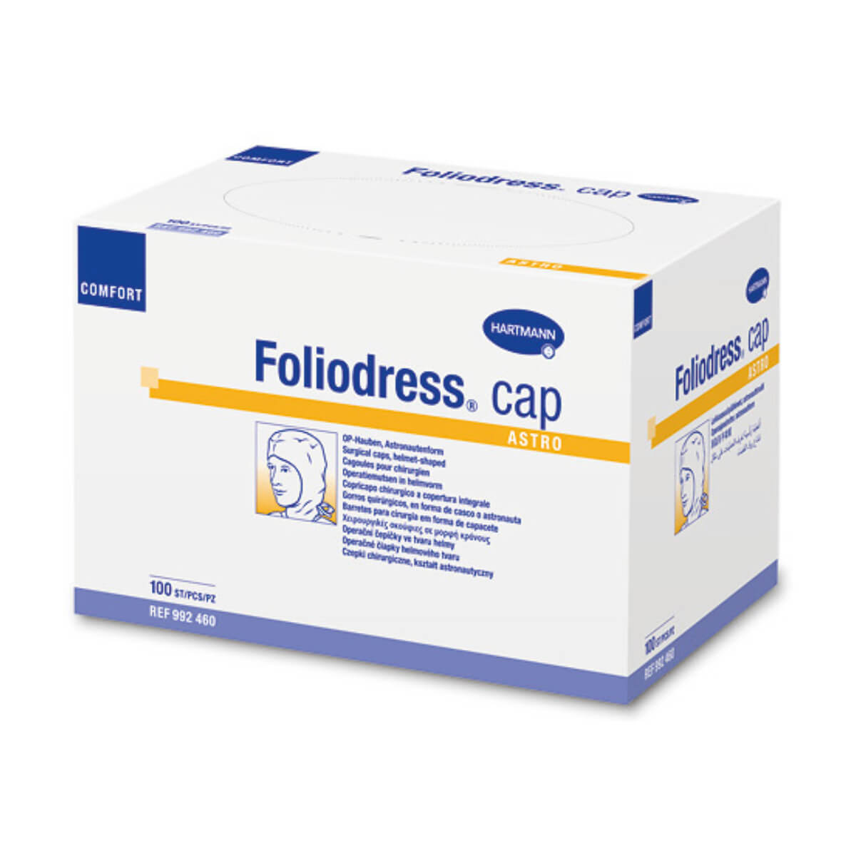 HARTMANN - Cagoule chir Foliodress Astro - Boite de 100 pièces
