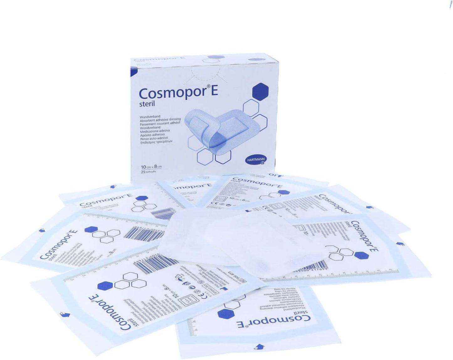 Hartmann - Cosmopor E Stérile - Pansements adhésifs 10 x 8 cm (25 unités)