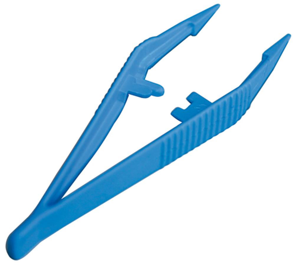 Pince non stérile en polypropylène renforcé 13cm - Boite de 50 pièces