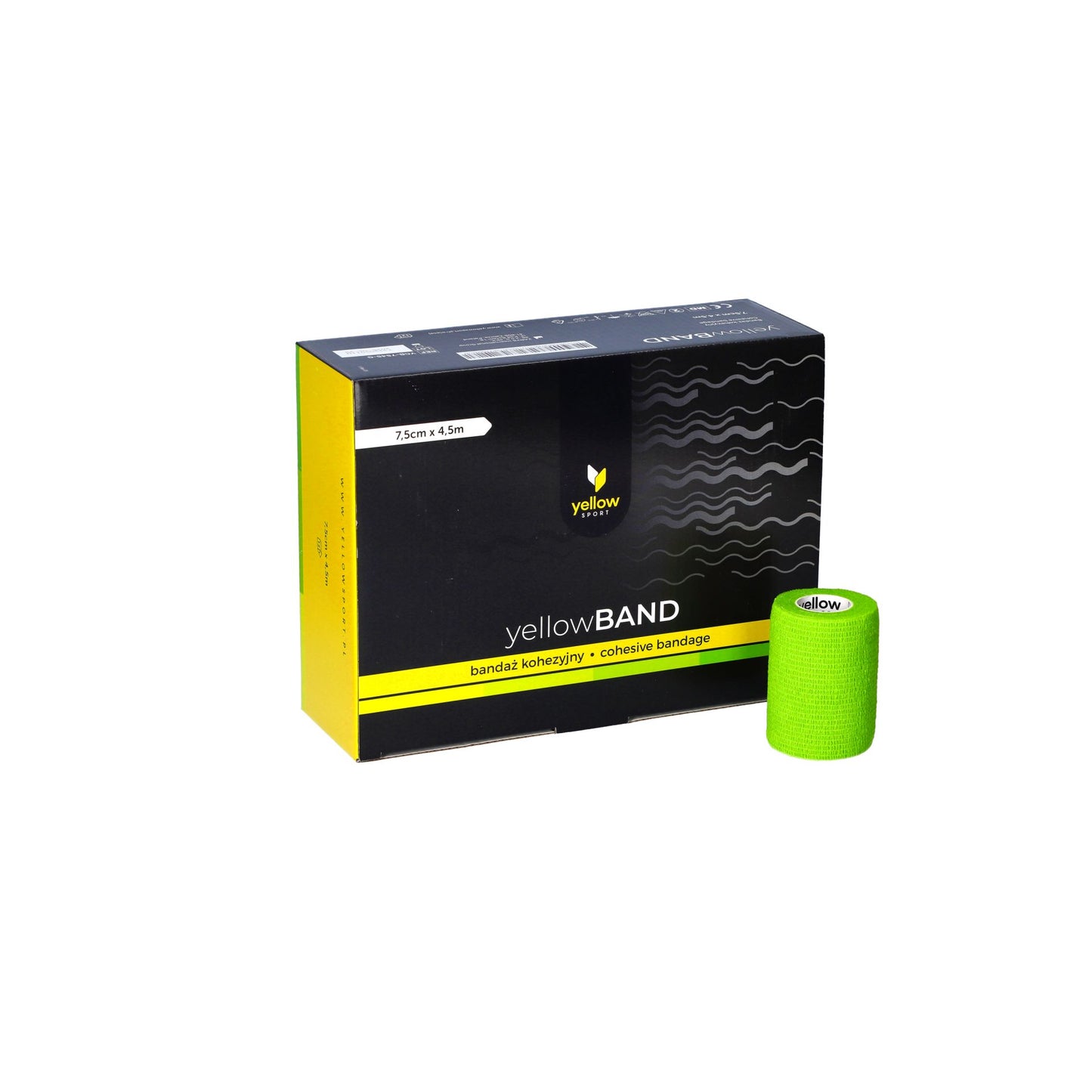 Bandage Cohésive Non Stérile 7,5 Cm x 4,5 m - Boite de 12 pièces