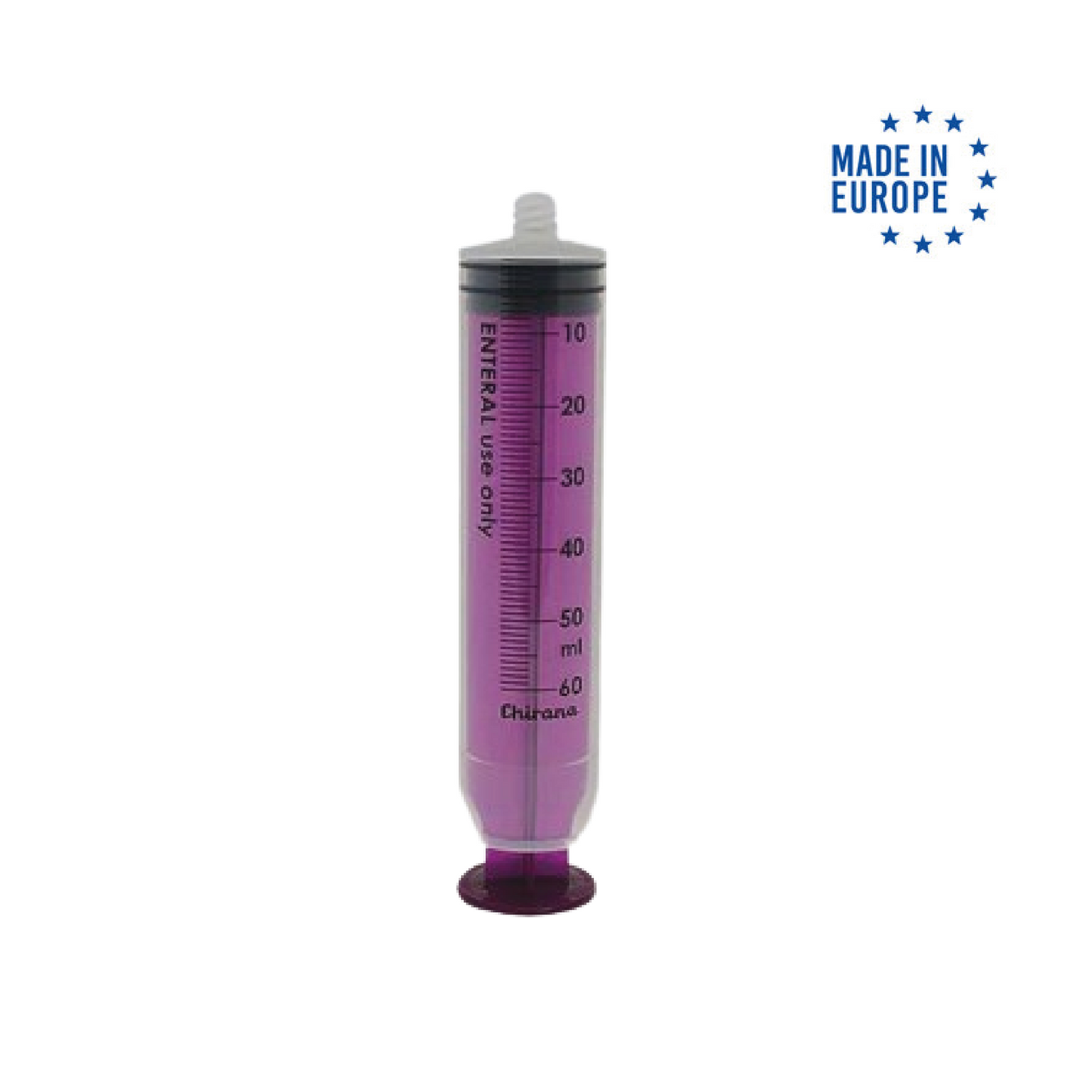 Chirana - Seringues entérales de 60 ml avec connecteur ENFit femelle - Boite de 100 pièces