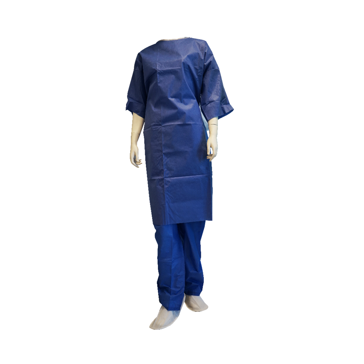 Abena - Kit ambulatoire adulte avec chemises manchette courtes, pantalon, chaussons élastiques - 50 kits