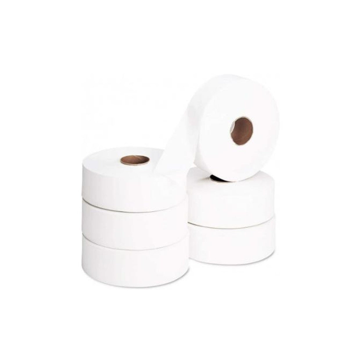 GH groupe - Essuie-mains rouleau - Blanc - 1 pli - 160 m X 45 cm - Carton de 6 rouleaux
