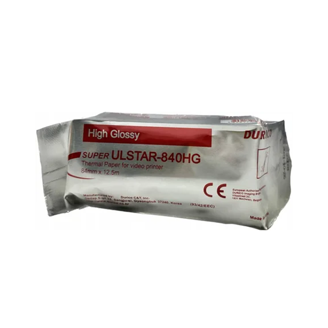 Papier pour Imprimante Vidéo Durico Ulstar-840HG - 84 mm x 12,5 m - 1 Boite de 10 rouleaux
