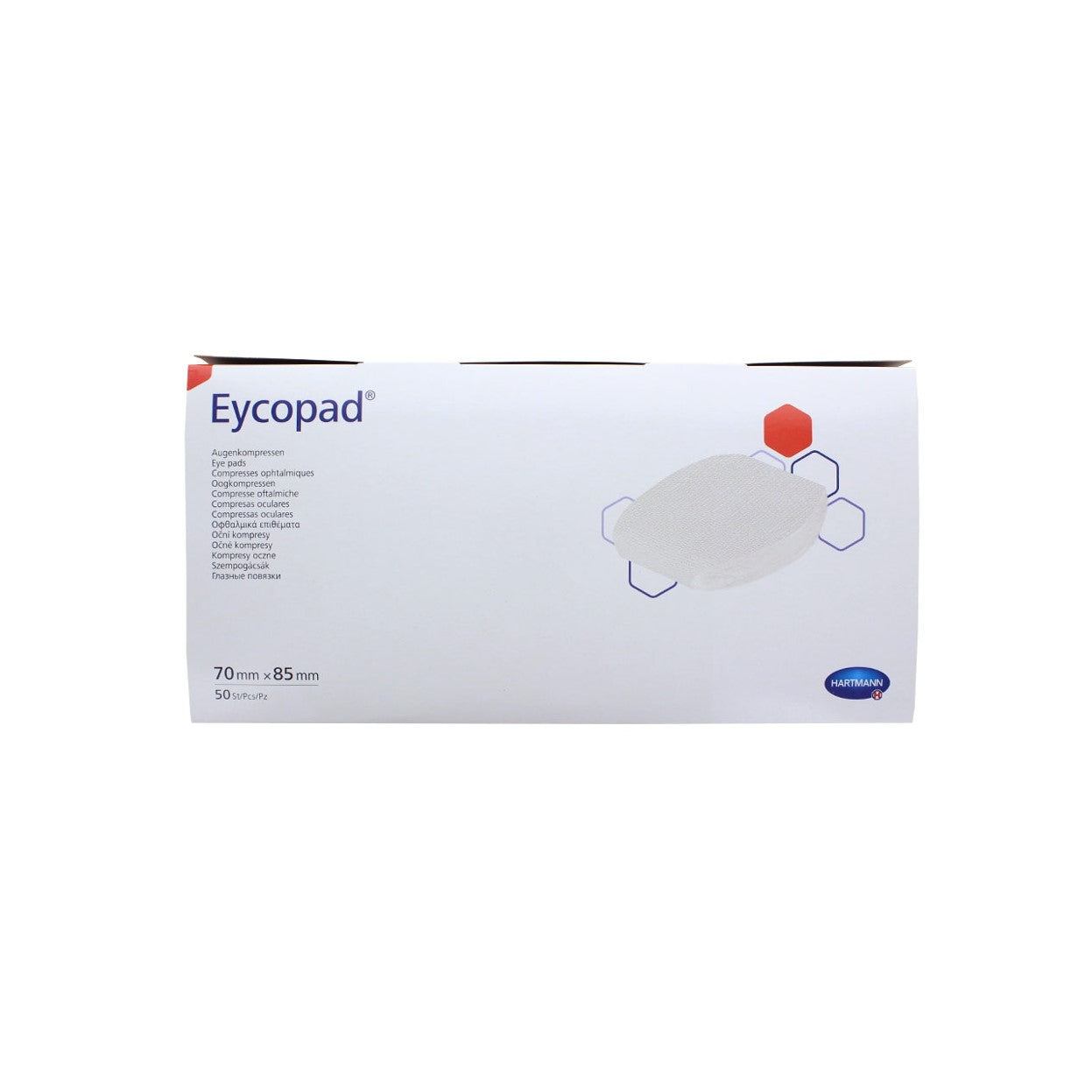 HARTMANN - Compresses oculaires non Stériles - EYCOPAD - Boite de 50 pièces