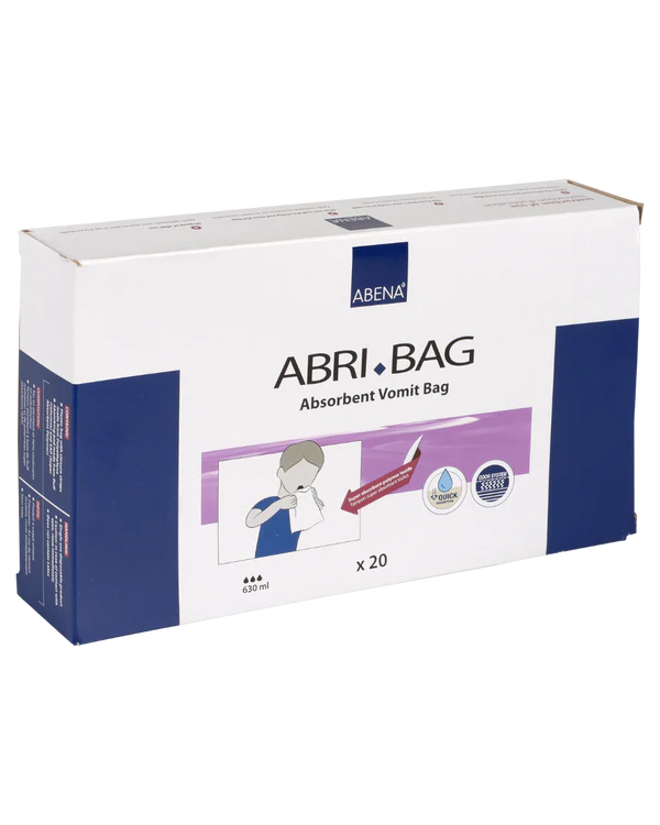Abena - Abri Bag - sac vomitoire jetable- Carton de 20 sachets de 20 pièces