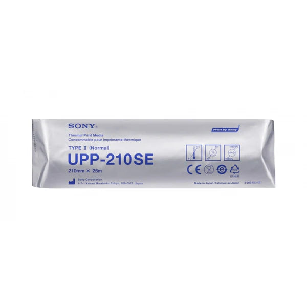 Papier Thermique Standard Sony UPP-210SE - 210 mm x 25 m - 1 Boite de 5 rouleaux