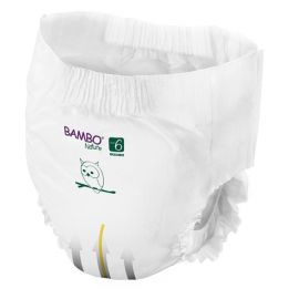 Bambo Nature Pants - Couches Culottes absorbantes pour bébé Taille 6 (18+kg) - Sachet de 18 pièces