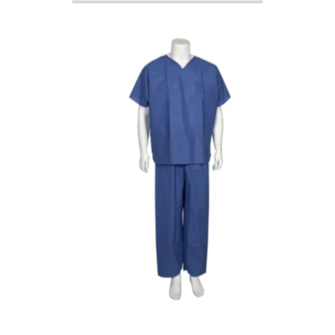 Abena - Pyjama de bloc classic PI avec manches courtes en SMS 35g/m² en bleu