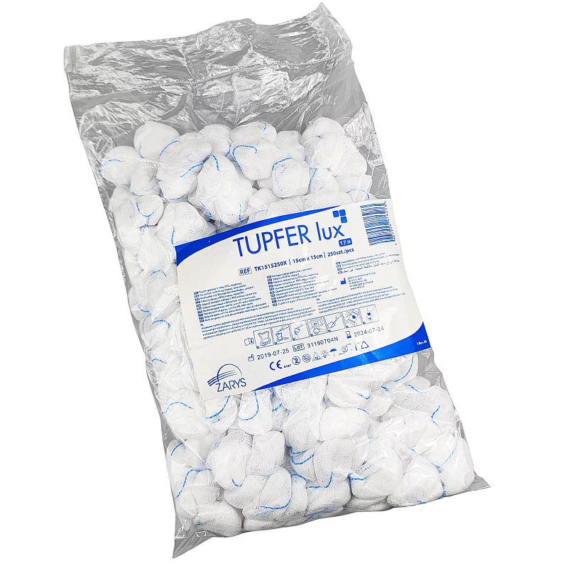 Boules de gaze tupfer avec rayon X