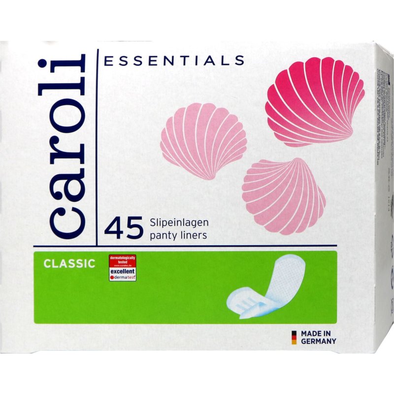 Caroli - Serviettes protège slip Classic - Boite de 45 pièces