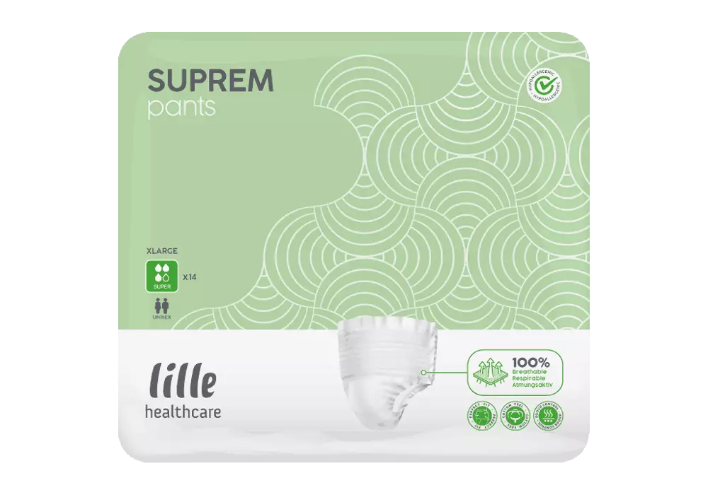 LILLE - Slip absorbant Suprem Pants Super - Carton de 8 sachets de 14 pièces