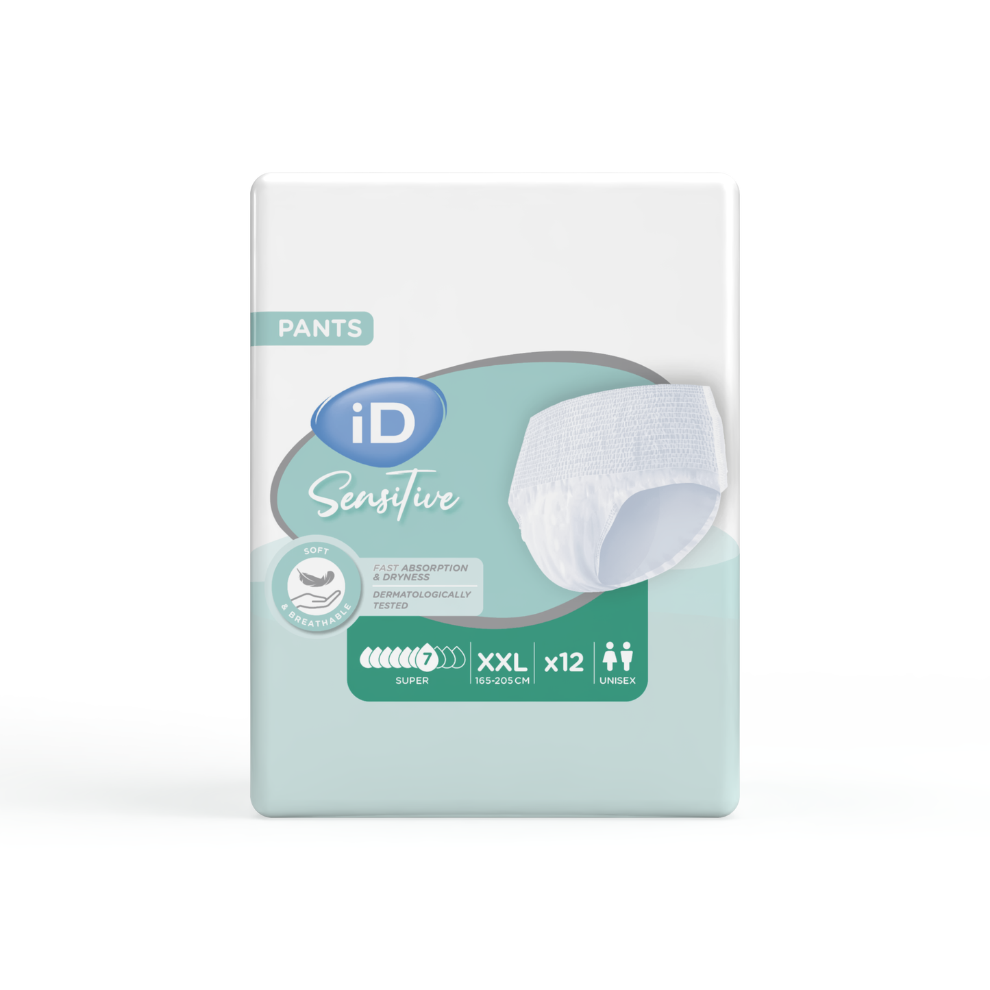 Ontex - Culotte absorbante iD Sensitive Pants Super 2XL - Sachet de 12 pièces - visuel 3