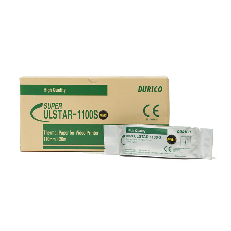 Papier Thermique Durico Super ULSTAR-1100S Mibi (K61) - 10,5 cm x 14,8 cm - 1 Boite de 5 rouleaux
