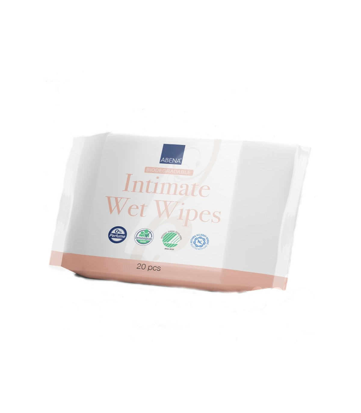 Abena - Lingette intime non parfumée 16 x 20 cm - Sachet de 20 unités