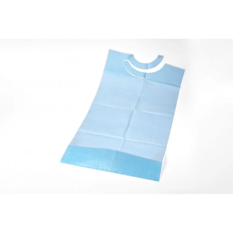 Ontex - Bavoir jetable Adulte à poche Serenity Care - Sachet de 100 pièces