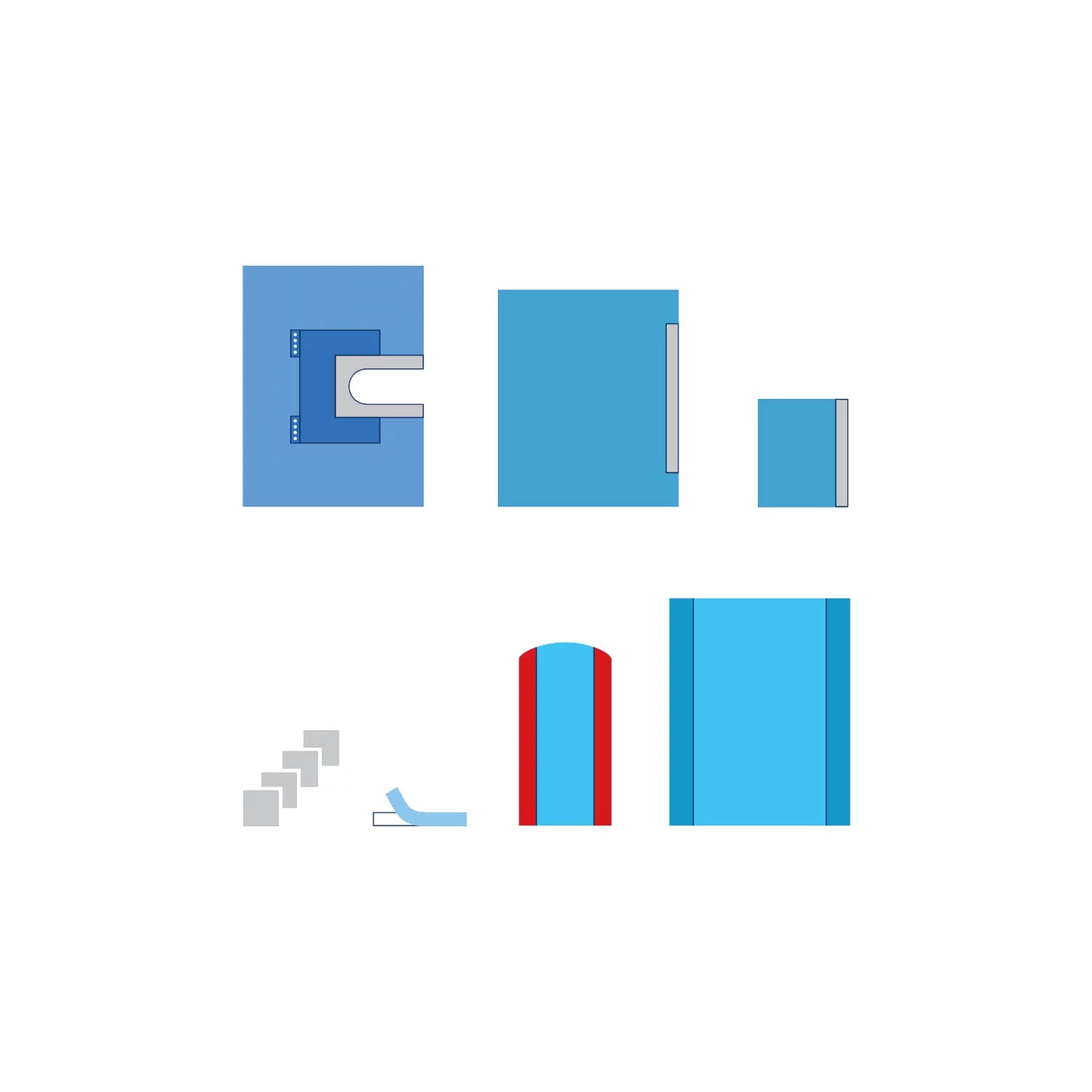 Set d'Otorhinolaryngologie stérile Comfort avec adhésif fente en U 6cm x 65cm renforcée - 1 Kit