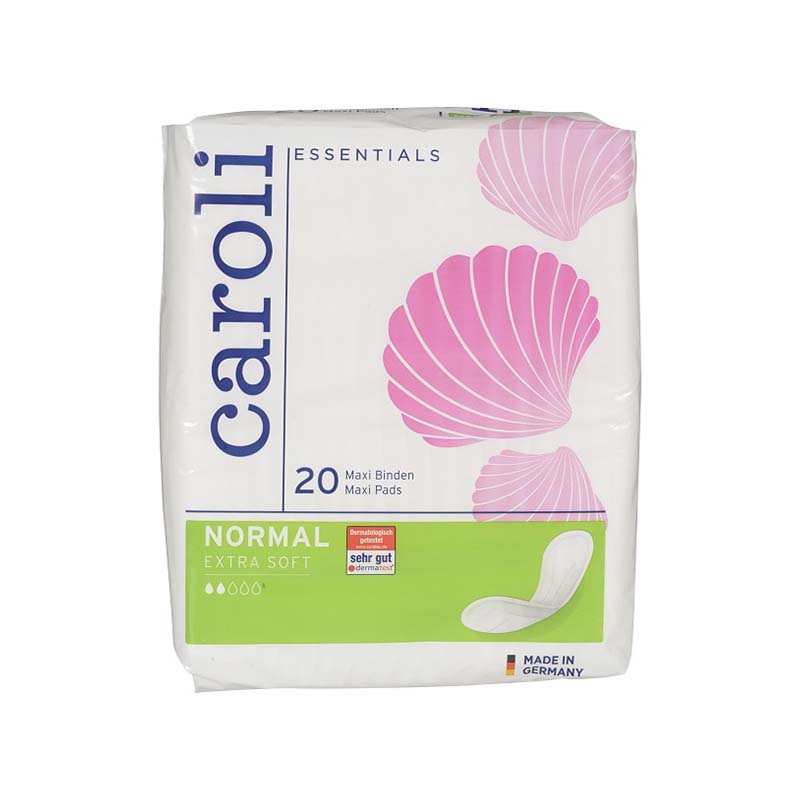 Caroli - Serviettes hygiéniques classic - Maxi Normal - Sachet de 20 pièces