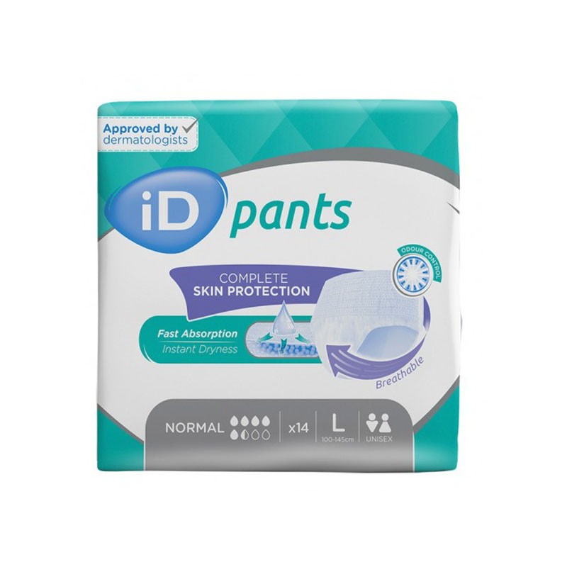 Ontex - Slip absorbant iD Pants Normal - Sachet de 14 pièces