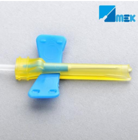 MEK - Set de prélèvement sanguin sécurisé avec pompe et aiguilles à ailettes - 1 Boite de 25 pièces