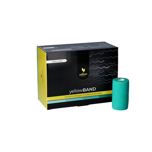 Zarys yellowBAND - Bandage cohésif, non stérile 10cm x 4,5m vert juteux - Boîte de 12 unités