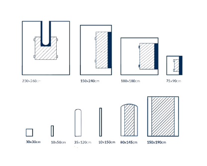 Kit de hanche stérile Standard Plus avec champ U-Split, bandage élastique et accessoires renforcés - 1 kit