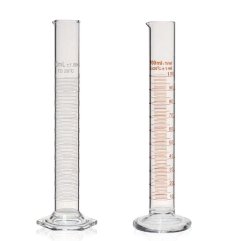 Citotest - Eprouvettes en verre, graduées - Boite de 2 pièces