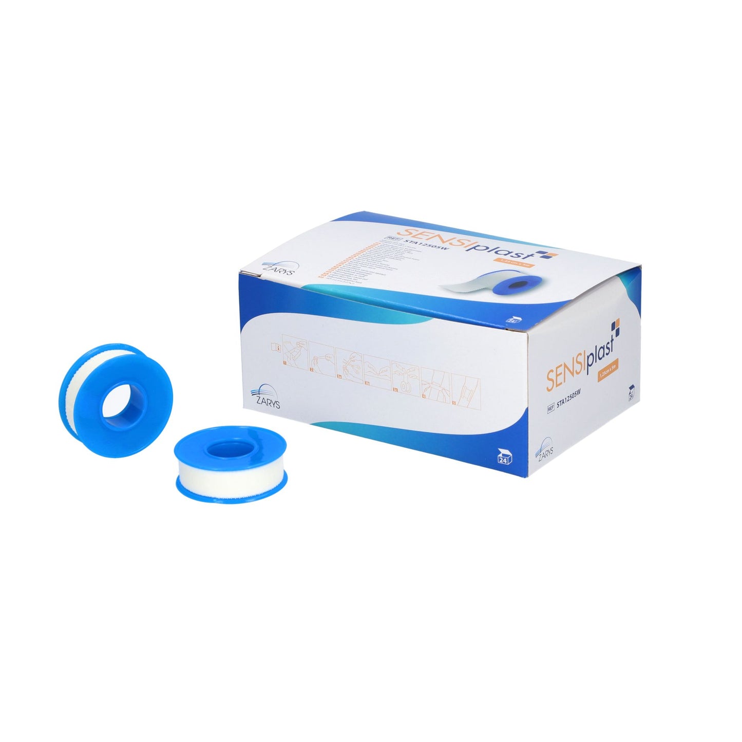 Ruban adhésif en tissu blanc