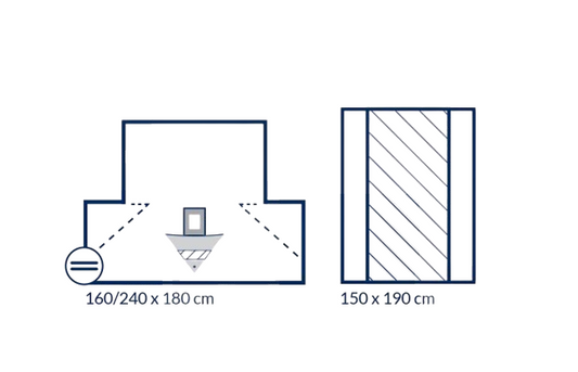 Champ opératoire gynécologique avec fenestration et pochette de collecte - 1 pièce