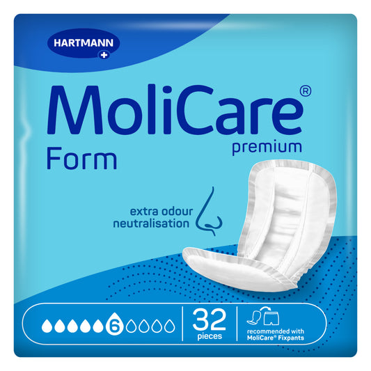HARTMANN - MoliCare Premium Form - Protection anatomique 6 gouttes - Sachet de 32 pièces