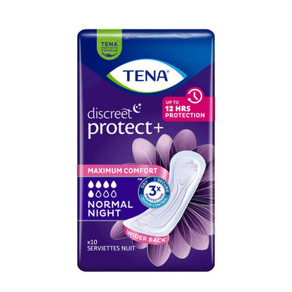 Tena - Protection urinaire femme - Discreet Normal night - sachet de 10 pièce