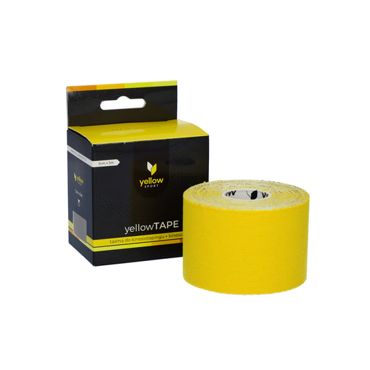 Zarys yellowTAPE - Kinesiotape, non stérile, jaune, 5 cm x 5 m - Vendu à l’unité