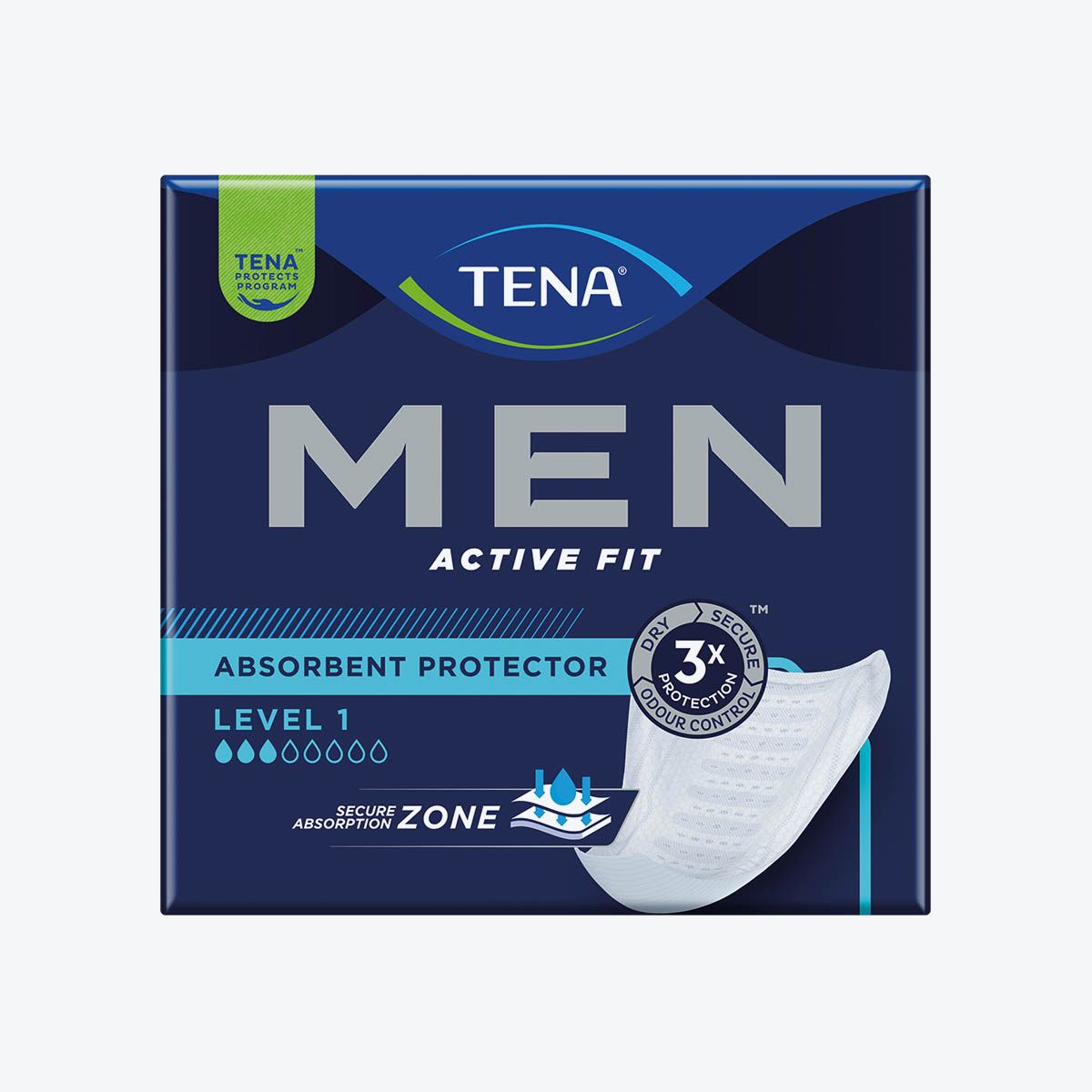 Tena - Protection urinaire homme - Light Niveau 1 - Carton de 6 Sachets de 24 pièces