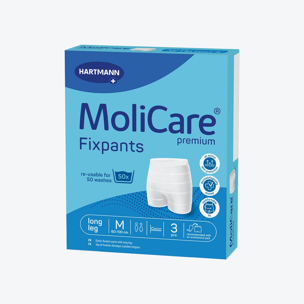 HARTMANN - MoliCare - Slip de maintien Unisexe - Fixpants Premium longleg - Boite de 3 pièces