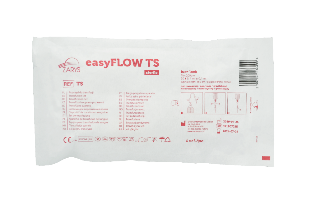 Transfuseur easyFLOW TS - Carton de 250 pièces