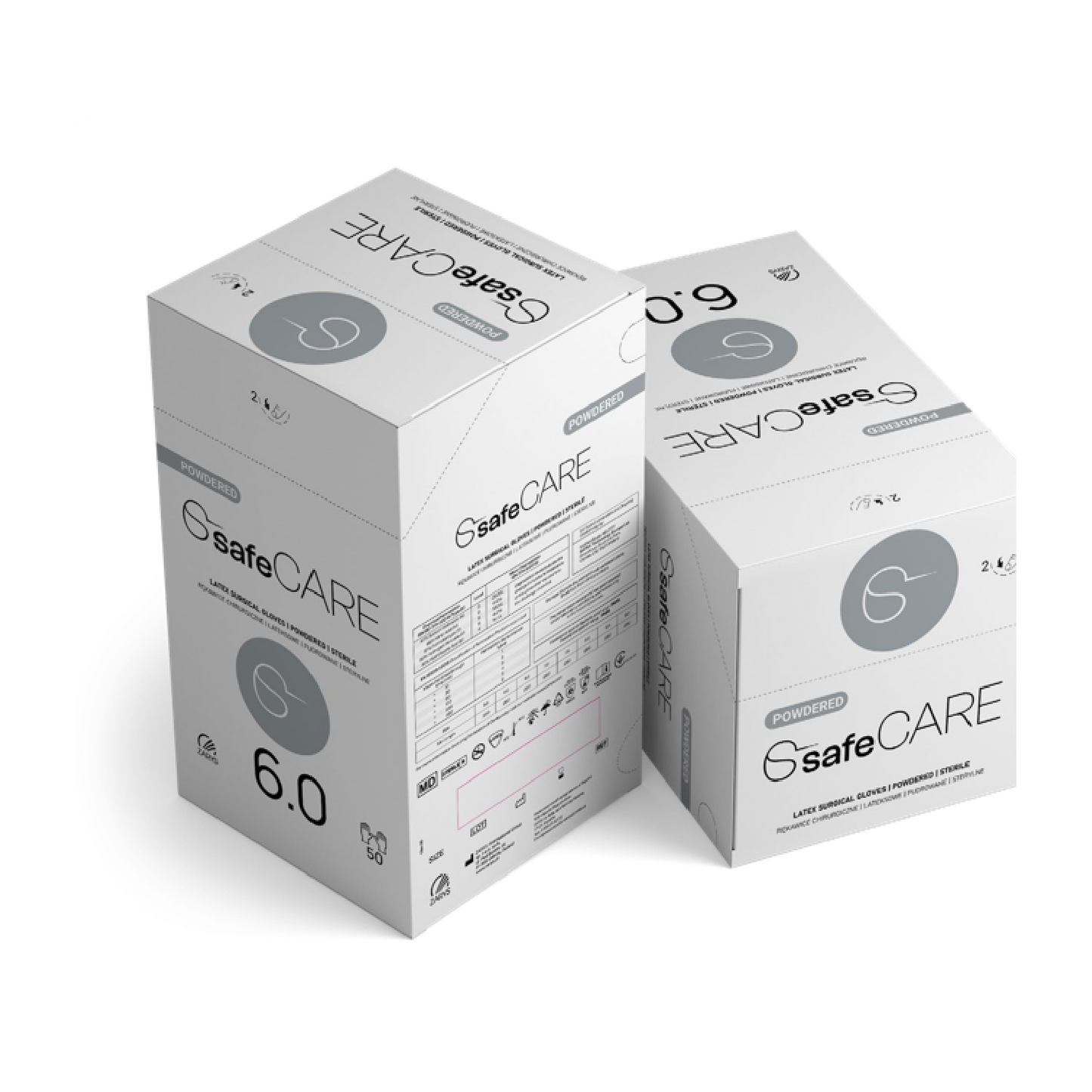 Gants Latex stérile en caoutchouc naturel poudrés - Boite de 50 paires