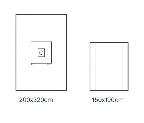 Champ d'extrémité stérile comfort 200cm x 320cm - 1 pièce