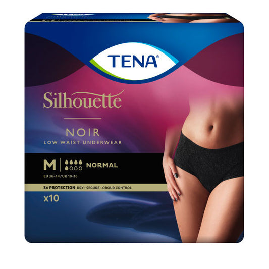 Tena - Protection urinaire femme - Silhouette Normal Noir