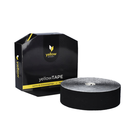 Zarys jauneTAPE Kinesiotape 5cm x 32m noir - Vendu à l’unité