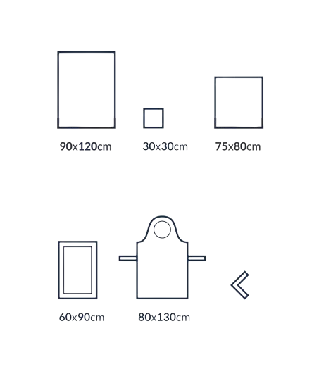 Kit d'accouchement stérile standard avec champs, serviettes, yablier et clamp ombilical - carton de 22 kits