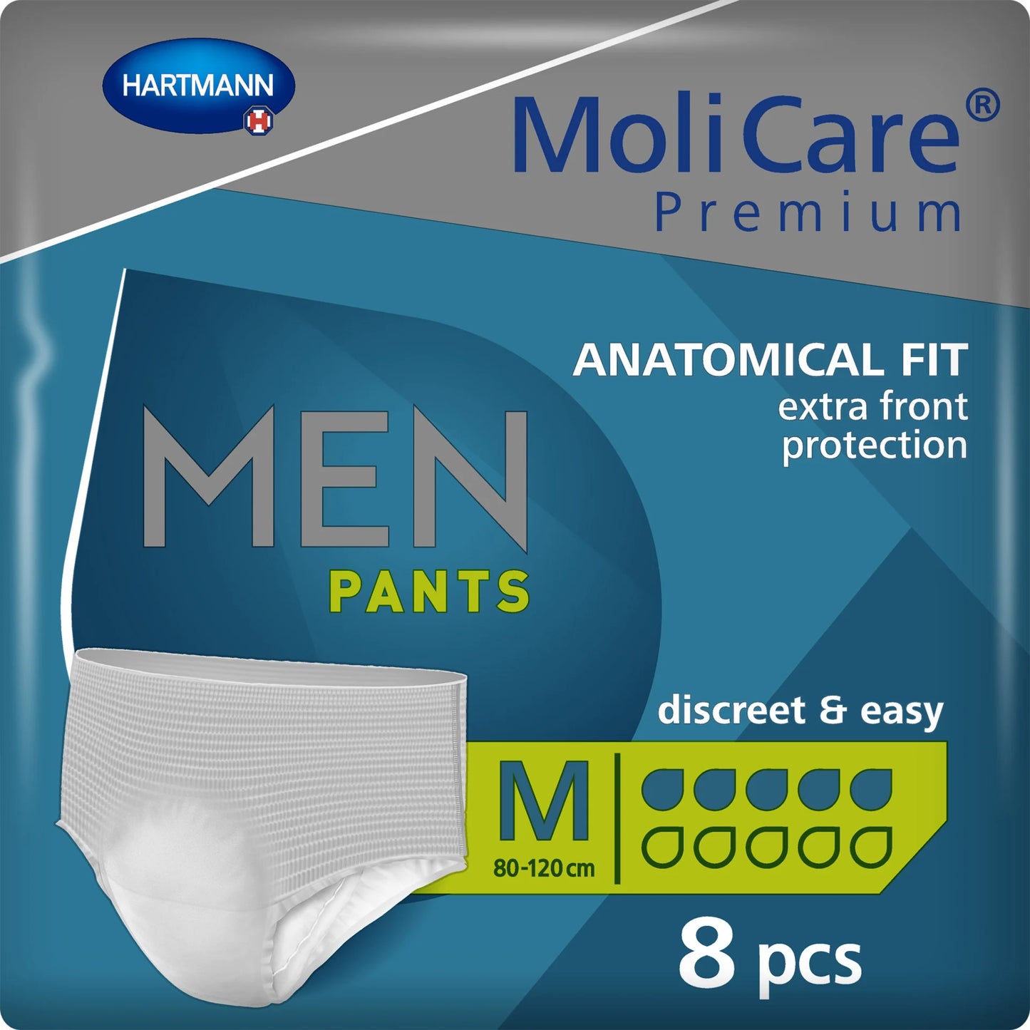 HARTMANN - MoliCare Premium Men Pants - Protection urinaire pour homme 5 gouttes