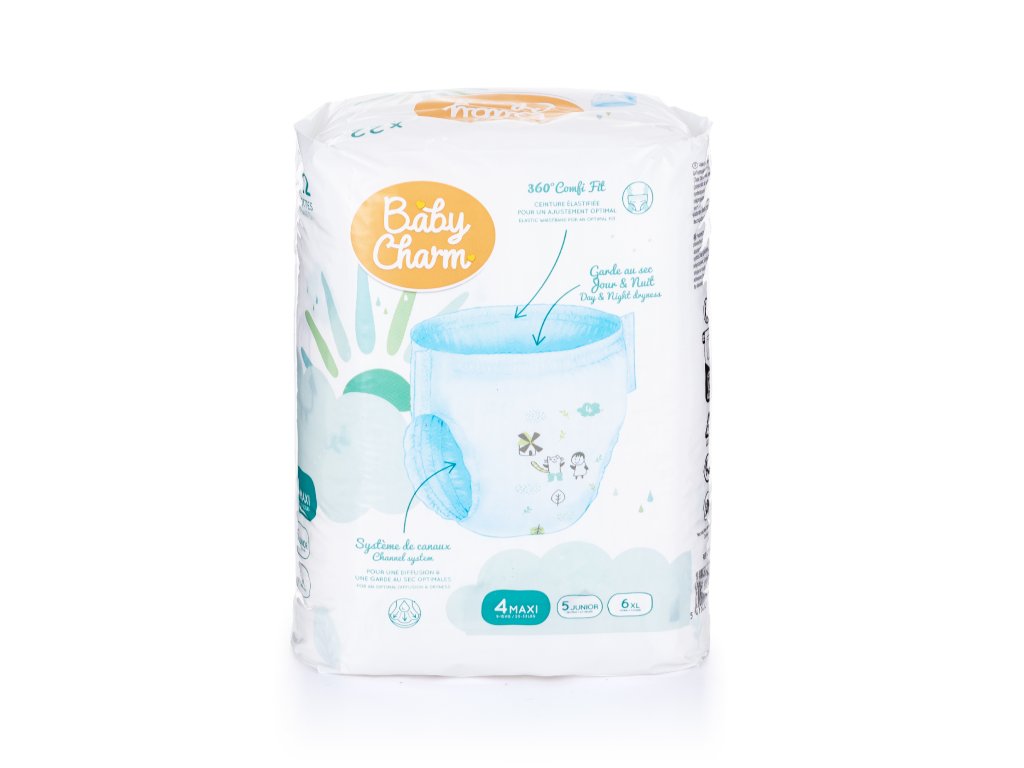 BabyCharm - Couche Culotte Taille 4 Maxi (9-15Kg) - Sachet de 22 Pièces
