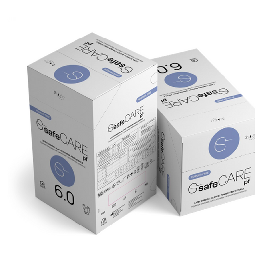 Gants Latex stérile en caoutchouc naturel non poudrés - Boite de 50 paires