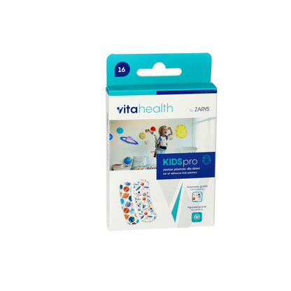 KIDSpro BOYS - Set de pansements adhésifs pour enfants non stérile - Boite de 16 pièces