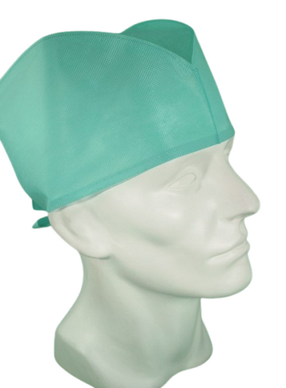 Bastos - Calot Chirurgical Jetable Renforcé – Bleu – Avec Liens de Serrage – Boîte de 160