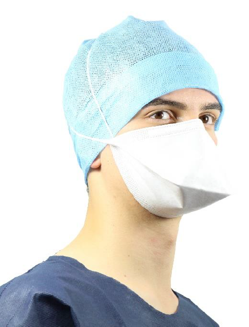 Abena - Masque respiratoire FFP2 NR D avec élastiques transversaux, fabriqué en France - Carton de 10 boites de 50 pièces