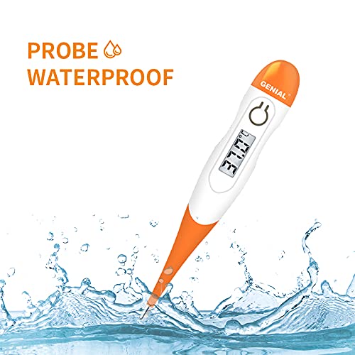 Genial - Thermomètre électronique numérique à pointe flexible