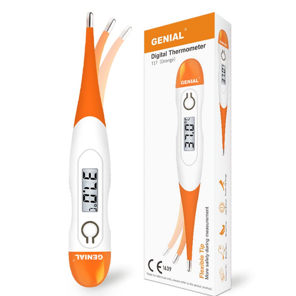 Genial - Thermomètre électronique numérique à pointe flexible