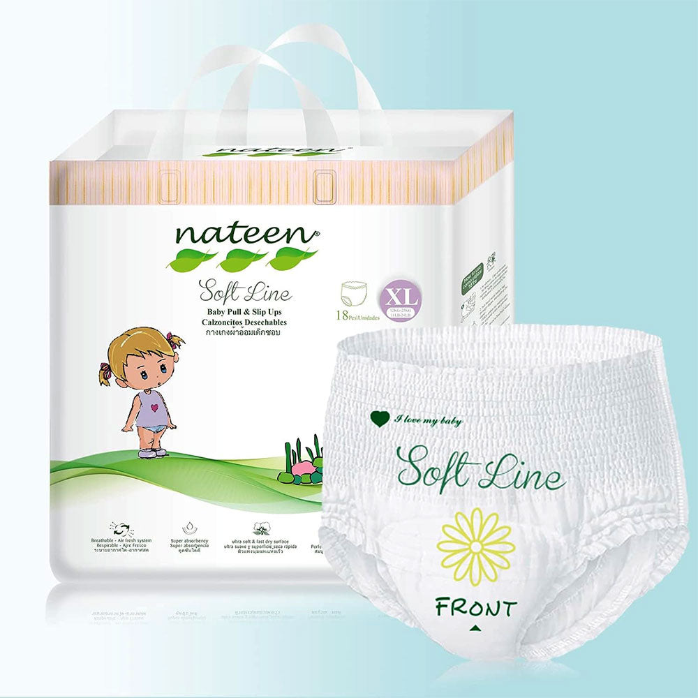 Nateen - Couche Culotte Taille Extra Large (+12kg) - Sachet de 18 pièces